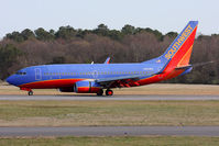 N453WN @ ORF - Southwest Airlines N453WN (FLT SWA2828) rolling out on RWY 5 after arrival from Orlando Int'l (KMCO). - by Dean Heald