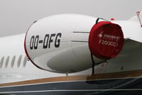 OO-DFG @ EBBR - parked on General Aviation apron (Abelag) - by Daniel Vanderauwera