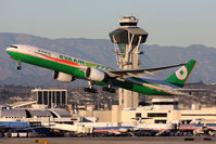 B-16703 @ LAX - Eva Air B-16703 in the '777-ER' scheme (FLT EVA11) climbing out from RWY 25R enroute to Taipei Chiang Kai Shek Int'l (RCTP) on a clear day in Los Angeles. - by Dean Heald
