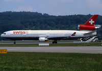 HB-IWQ @ LSZH - Taxiing holding rwy 16 for departure in basic Swissair c/s - by Shunn311