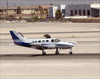 N414KM @ VGT - 1976 Cessna 414 - by Geoff Smith