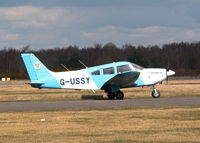 G-USSY @ EGLK - TAXYING OUT FOR DEPARTURE BACK TO THRUXTON - by BIKE PILOT