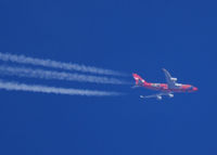 VH-OEJ - (Wunala Dreaming) of Qantas flys over Denver, Colorado from LA to New York - by Bluedharma
