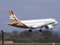 TS-INE @ EGCC - Nouvelair Tunisie operating for Libyan Airlines - by Chris Hall