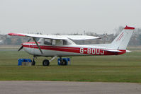 G-BOUJ @ EGTC - Cessna 150M at Cranfield - by Terry Fletcher