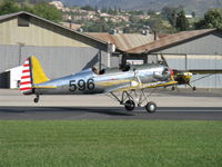 N53271 @ SZP - Ryan Aeronautical ST-3KR as PT-22, Kinner R5-540-1 160 Hp radial, landing roll Rwy 04 - by Doug Robertson