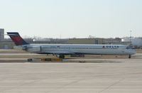 N904DA @ DTW - Delta MD-90 - by Florida Metal