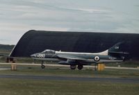 XE673 @ EGQS - Hunter GA.11 of 764 Squadron at the 1971 RNAS Lossiemouth Open Day. - by Peter Nicholson