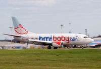 G-BVZE @ EGNX - BOEING 737 - Little Costa Baby - by Paul Ashby
