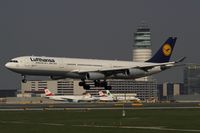 D-AIGW @ LOWW - Lufthansa  To maintenance with Austrian technology - by Delta Kilo