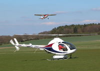 G-JONG @ EGHP - RUNNING UP WITH CESSNA 152 G-BRTD JUST AIRBOURNE FROM RWY 21 - by BIKE PILOT