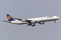 D-AIHI @ EDDF - Lufthansa A340-600 returning from an intercontinetal flight - by FBE