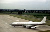 G-APFD @ EGCC - Boeing 707-436 of Airtours Division of British Airways seen at Manchester in the Summer of 1977. - by Peter Nicholson