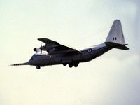 XV208 @ MHZ - Hercules W.2 of the Royal Aircraft Establishment landing at the 1984 RAF Mildenhall Air Fete. - by Peter Nicholson