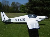 G-AYJD @ EGCL - RF3 Motor Glider at Fenland - by Simon Palmer
