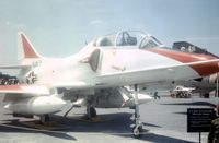 158468 @ IAD - TA-4J Skyhawk in the static park of Transpo 72 held at Dulles Intnl Airport. - by Peter Nicholson