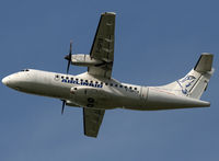 F-GPYB @ LFBH - On take off to LYS - by Shunn311