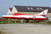 XL618 @ EGCK - Hawker Hunter T.7 at Caernarfon Airworld - by Chris Hall