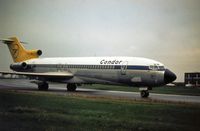 D-ABKK @ LTN - Boeing 727-230 of Condor arriving at Luton in September 1977. - by Peter Nicholson