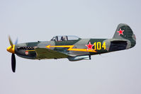 N6373Y @ LFI - Sean Carroll in his YAK-9 doing a high-speed pass on Sunday at Airpower Over Hampton Roads 2009. - by Dean Heald