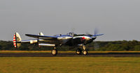 N25Y @ KBKD - Nelson takes the P-38 up for some photo shots - by John Little