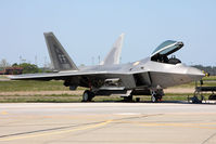 04-4065 @ LFI - USAF Lockheed Martin F-22A Raptor 04-4065, from the 1st FW / 94th FS here at Langley AFB, on display at Airpower Over Hampton Roads 2009. - by Dean Heald