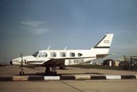 G-BBDR @ LHR - PA-31 Navajo of Birds Eye Foods Limited at Heathrow in the Spring of 1975. - by Peter Nicholson