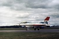 72-1567 @ EGWZ - Another view of the prototype YF-16 at the 1975 RAF Alconbury Airshow. - by Peter Nicholson