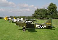 N6438C - £ of the Priory Farm residents joined by Cub G-BCNX in a great lineup - by keith sowter