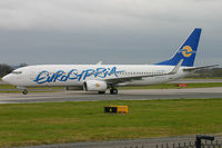 5B-DBU @ EGCC - Taxiiing to stand at Manchester. - by Andrew Simpson