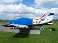 G-ASLV - PA-28 at Little Staughton - by Simon Palmer