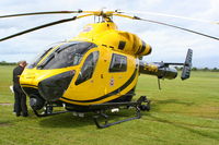 G-GMPX @ EGCB - Greater Manchester Police helicopter at the Barton Fly-in and Open Day - by Chris Hall