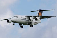 D-AVRO @ EGCC - Lufthansa Regional operated by CityLine - by Chris Hall