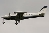 N3HK @ EGCC - on approach to runway 23R - by Chris Hall