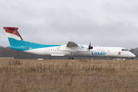 LX-LGD @ ELLX - Luxair DHC 8-400 - by Andy Graf-VAP