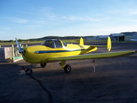 N94036 @ C35 - Ercoupe - yellow with black/blue stripe - by snoskier1