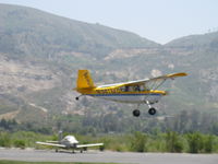 N941MD @ SZP - 1996 American Champion 8GCBC SCOUT, Lycoming O-360-E2C 180 Hp, spades, quick-release door, takeoff climb Rwy 22 - by Doug Robertson