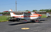 N3677L @ KCPS - Cessna Skyhawk on KCPS West Ramp. - by TorchBCT