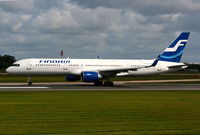 OH-LBR @ EGCC - Finnair - by Chris Hall