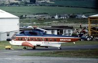 G-BBHN @ ABZ - S-61N of Bristow Helicopters Limited at Aberdeen in the Summer of 1974. - by Peter Nicholson