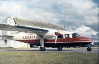 G-AXVR @ INV - Islander of Loganair at Inverness Airport in the Summer of 1974. - by Peter Nicholson