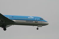 PH-KZI @ EBBR - flight KL1723 is descending to rwy 02 - by Daniel Vanderauwera