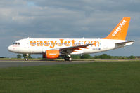 G-EZDJ @ EGGW - Easyjet A319 taxies in at Luton - by Terry Fletcher