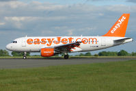 G-EZDV @ EGGW - Easyjet A319 taxies in at Luton - by Terry Fletcher