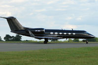 VP-BKI @ EGGW - Black Gulfstream at Luton - by Terry Fletcher