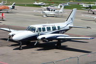 G-OETV @ EGKA - Air South's Piper Pa-31-350 at Shoreham Airport - by Terry Fletcher
