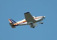 G-BSEU @ EGLK - SMART LOOKING CHEROKEE CLIMBING OUT FROM RWY 07 - by BIKE PILOT