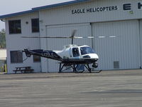 N420LE @ POC - Parking at Eagle Helicopter to get fueled up - by Helicopterfriend