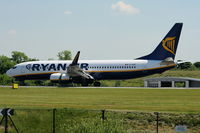 EI-EBT @ EGCC - Ryanair Boeing 737-8AS/W - by Chris Hall