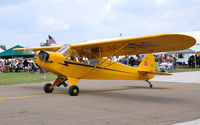 N41458 @ KCRS - Piper Cub taxiing to RWY 14 during Corsicana Airsho 09. - by TorchBCT